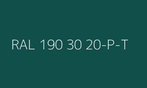 Kleur RAL 190 30 20-P-T