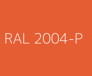 Kleur RAL 2004-P ZUIVER ORANJE