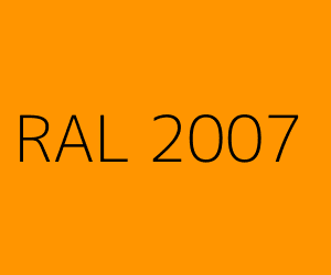 Kleur RAL 2007 BRILJANT LICHTORANJE