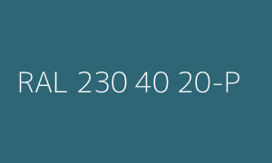 Kleur RAL 230 40 20-P