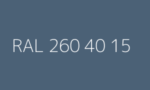 Kleur RAL 260 40 15