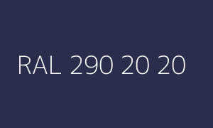 Kleur RAL 290 20 20