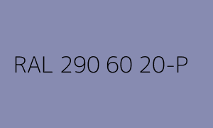 Kleur RAL 290 60 20-P