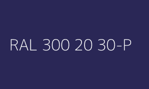 Kleur RAL 300 20 30-P