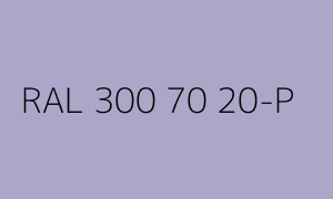 Kleur RAL 300 70 20-P