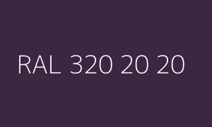 Kleur RAL 320 20 20