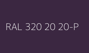 Kleur RAL 320 20 20-P