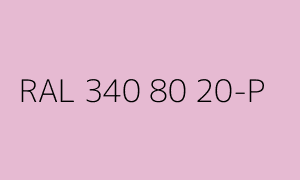 Kleur RAL 340 80 20-P