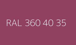Kleur RAL 360 40 35