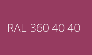 Kleur RAL 360 40 40