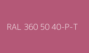 Kleur RAL 360 50 40-P-T