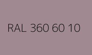 Kleur RAL 360 60 10