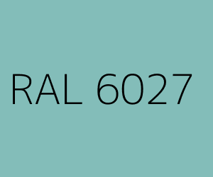 Kleur RAL 6027 LICHTGROEN