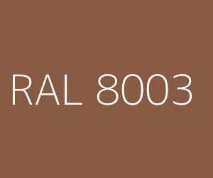 Kleur RAL 8003 LEEMBRUIN