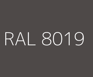 Kleur RAL 8019 GRIJSBRUIN