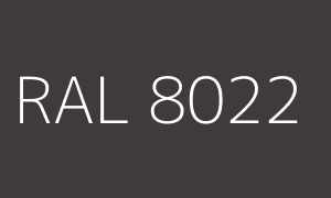 Kleur RAL 8022