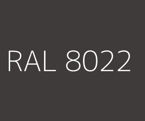 Kleur RAL 8022 ZWARTBRUIN